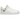 Nike Air Force 1 Low LX White Pendant sneakers set fra siden med hvidt læderoverdel, sølvfarvede metal-smykker og klassisk gummisål