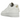 Nike Air Force 1 Low LX White Pendant sneakers i vinklet profil med hvidt læder, metalvedhæng ved snørebåndet og en klassisk hvid gummisål