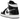 Air Jordan 1 Mid Carbon Fiber sneakers i vinklet profil med glansfuldt sort laklæder, tekstureret mønster, hvid mellemsål og snørebånd