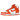 Nike Dunk High Syracuse (2021) sneakers i vinklet profil med hvid læderoverdel, orange Swoosh-detaljer og matchende orange ydersål