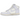 Nike Dunk High Sail Football Grey sneakers i profil med overdel i cremefarvet læder, grå overlays og klassisk hvid mellemsål