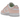 Nike Dunk Low Next Nature Pale Coral sneakers i profil med hvid læderoverdel, bløde rosa paneler og den klassiske hvide gummisål