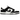 Nike Dunk Low Next Nature Black White sneakers i vinklet profil med hvid læderoverdel, sorte overlays og klassisk hvid mellemsål