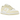 Nike Dunk Low Next Nature Alabaster sneakers i en klassisk profilvisning med cremehvide læderpaneler og en mørkere gul nuance på swoosh