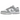 Nike Dunk Low Next Nature Light Smoke Grey sneakers set fra siden med grå overlays, hvid læderbase og hvid gummisål for et klassisk look