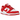 Nike Dunk Low Next Nature St. John's sneakers i vinklet profil med hvid læderbase, University Red overlays og hvid mellemsål