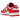 Nike Dunk Low Next Nature St. John's sneakers i vinklet profil med hvid læderbase, røde detaljer og den klassiske hvide gummisål.