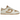Nike Dunk Low Next Nature Beige Sail sneakers i sideprofil med en neutral beige læderoverdel, matchende snørebånd og en klassisk hvid gummisål