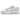 Nike Dunk Low Next Nature Blue Tint sneakers i en vinklet profilvisning med lyseblå overdel, hvid sål og klassiske hvide snørebånd.
