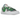 Nike Blazer Low sacai Medium Grey Classic Green sneakers set fra siden med grå læderoverdel, grønne detaljer og dobbelt swoosh-logo