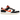 Nike Dunk Low PRM Halloween sneakers set fra siden med hvide og sorte læderpaneler samt en markant orange ydersål med mønster.