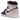 Air Jordan 1 Retro High OG Atmosphere sneakers i profil med rosa og hvidt læderpanel, sort swoosh og hvid mellemsål