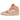 Air Jordan 1 Mid Apricot Orange sneakers i en klassisk profilvisning med beige nuancer, hvide læderdetaljer og orange swoosh logo på siden