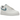 Nike Air Force 1 White Worn Blue Paisley sneakers i profil med hvid læderoverdel og det ikoniske blå paisleymønstrede swoosh logo