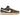 Nike SB Dunk Low Pro Paisley Brown sneakers i en vinklet profilvisning med brunt paisley-mønstret stof, brun overdel og hvid mellemsål.