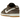 Nike SB Dunk Low Pro Paisley Brown sneakers i en vinklet visning med brun og hvid paisley-print overdel, hvid sål og brunt swoosh-logo