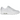 Nike Air Max 90 Triple White sneakers set fra siden med hvidt mesh-materiale, læderoverlays, klassisk Air-enhed og tonale hvide snørebånd.