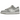 Nike Dunk Low Two Toned Grey sneakers set fra siden med lysegrå og mørkegrå læderpaneler, hvide snørebånd og en klassisk hvid gummisål.