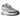 Nike Air Max 95 Vast Grey Red Stardust sneakers i en flot vinklet profil med synlig Air-enhed, lagdelt overdel i grå nuancer og røde accenter.