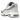 Nike Air Max 95 Vast Grey Red Stardust sneakers vinklet visning med grå lagdelt overdel, røde accenter og synlig Air-enhed i mellemsålen.
