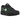 Nike Air Max 90 Black Green Strike sneakers i vinklet visning med sort overdel, grønne detaljer, synlig Air-enhed og klassisk gummisål