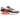 Nike Air Max 90 Summit White Safety Orange Dark Smoke Grey Smoke Grey sneakers set fra siden med hvid overdel, orange detaljer og grå sål