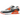 Nike Air Max 90 Summit White Safety Orange Dark Smoke Grey sneakers i profil med hvide detaljer, orange branding og grå gummisål