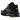 Nike Air Max Plus Black Opti Yellow sneakers set fra siden med sort bølget overdel, gule accenter og tydelig Tuned Air-sål i bunden.