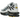 Nike Air Max Plus Grey University Blue Black sneakers i sideprofil, der viser den ikoniske bølgeformede tekstur, Air-enheder og en sort gummisål.