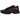 Nike Air Max Plus Black Noble Red sneakers i sideprofil, der viser den sorte mesh-overdel, ikoniske bølgede linjer og de røde Nike Air-enheder.