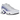 Nike Air Max Plus White Wild Grape sneakers set fra siden med hvid overdel, bølgede lilla detaljer og synlig Air-stødabsorbering i sålen.