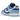 Nike Dunk Low Retro QS Argon sneakers i profil med overdel i to nuancer af blå læder, hvide snørebånd og en hvid mellemsål med gummiydersål
