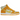 Nike SB Dunk High Pineapple sneakers i sideprofil, udført i gule nuancer med ruskind, tekstilpaneler og hvid mellemsål samt gummisål.