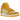 Nike SB Dunk High Pineapple sneakers i en vinklet visning med gul tekstiloverdel, grønne ruskindsdetaljer og en spraglet hvid mellemsål