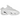 Nike NOCTA Glide Drake White Chrome sneakers i en dynamisk vinklet profil med hvid mesh-overdel, kromdetaljer og en markant bølget sål.