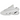 Nike NOCTA Glide Drake White Chrome sneakers set fra siden med hvid mesh-overdel, krom-detaljer og en markant bølget sålkonstruktion