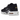 Nike Air Max Plus Black White sneakers sideprofil der fremhæver det sorte mesh-design, ikoniske bølgede stafferinger og hvid mellemsål