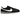 Nike Cortez Basic Black White sneakers vist fra siden med sort overdel i læder, hvid Nike Swoosh og den klassiske rillede mellemsål i hvidt skum