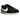 Nike Cortez Basic Black White sneakers sideprofil med sort læderoverdel, klassisk hvidt swoosh og hvid mellemsål med sort stribe