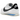 Nike Cortez 23 White Black Light Photo Blue sneakers i en profilvisning med hvid overdel, sort Swoosh og blå detaljer på mellemsålen.