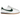 Nike Cortez Leather Summit White Fir Midnight Navy sneakers set fra siden med hvidt læder, grøn swoosh og klassisk stribet mellemsål.