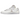 Nike Blazer Low sacai White Patent Leather sneakers i en klassisk profilvisning med blankt hvidt læder og overlappende detaljer