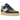 Nike Air Force 1 Low SP Undefeated 5 On It Blue Yellow Croc sneakers i en vinklet visning med blå krokodille-detaljer og gul læderoverdel.