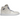 Air Jordan 1 Mid SE Sanddrift sneakers vist fra siden med en beige overdel i ruskind, cremefarvet mellemsål og klassisk sort swoosh