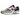 Nike Air Max 1 SP Concepts Mellow sneakers i en vinklet visning med denim, mønstret canvas og kontrasterende olivenfarvede detaljer.