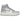 Air Jordan 1 Elevate High Titanium sneakers set fra siden med hvide læderpaneler, titaniumblå detaljer og platform-sål med logo