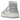 Air Jordan 1 Elevate High Titanium sneakers set fra siden med hvidt læder, blå detaljer på hælen, plateau-sål og en clean profil.