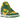 Nike SB Dunk High Supreme By Any Means Brazil sneakers set fra siden i gul og grøn læder med hvid mellemsål og broderede 'By Any Means' detaljer