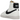 Nike Blazer Mid 77 Next Nature White Black sneakers i en flot vinklet visning med hvid overdel, sort swoosh og en retro gummisål