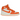 Air Jordan 1 Retro AJKO Rush Orange sneakers set fra siden med hvidt lærred og orange læderdetaljer samt et hvidt Nike Swoosh og hvid mellemsål